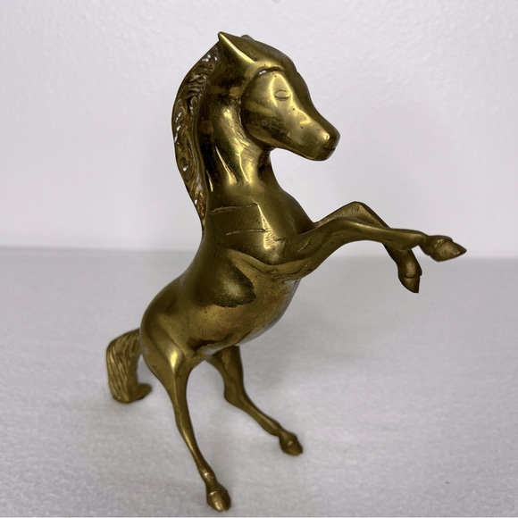 Vintage Solid Brass Horse - Picture 3 of 4